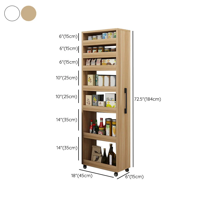 Stijlvol Modern Contemporary Sideboard Cabinet Faux Wood Multi-shelf Sideboard Dining Room 18l