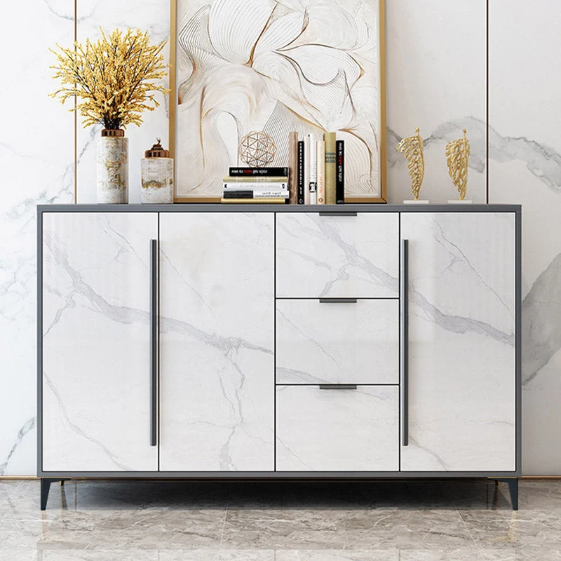 Stijlvol Modern Glam Style Sideboard Engineered Wood Side Board Living Room 31l