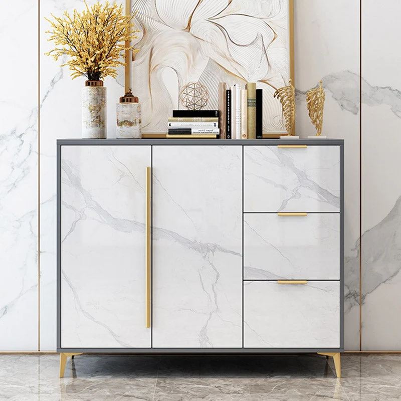 Stijlvol Modern Glam Style Sideboard Engineered Wood Side Board Living Room 31l