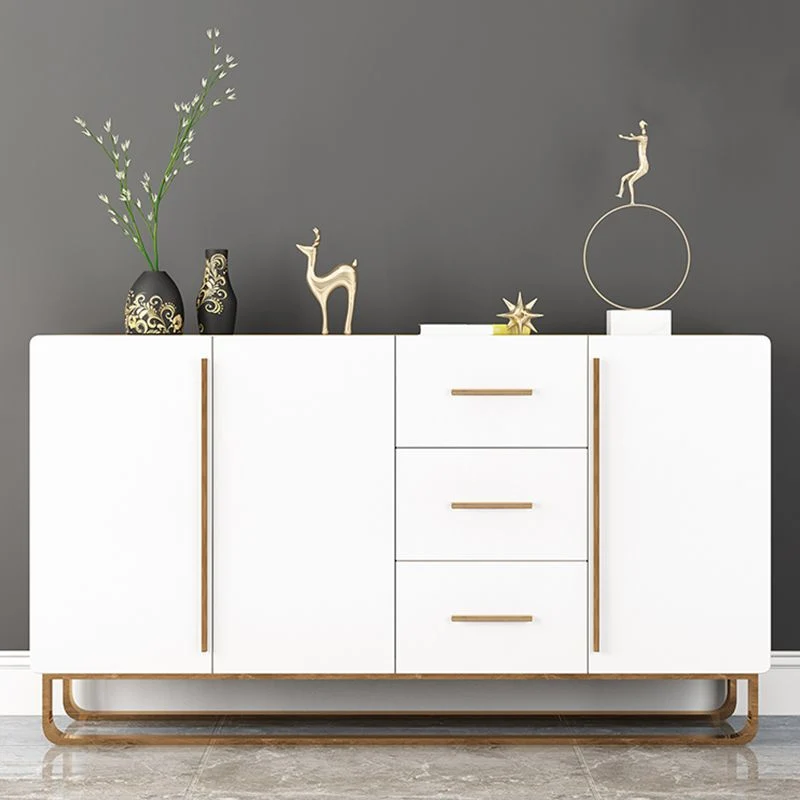 Stijlvol Modern Glam Style Sideboard Wood Buffet Stand Cabinets and Drawers 41l