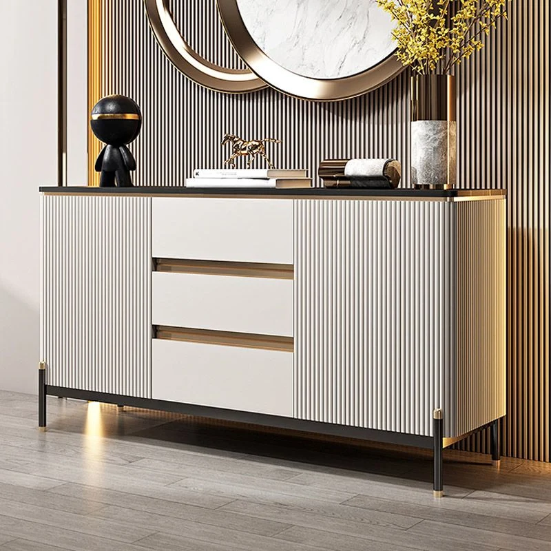 Stone Buffet Server Actueel Style Side Board Cabinets and Drawers 47l
