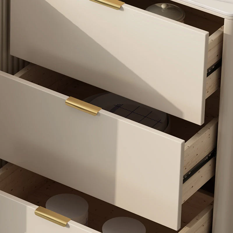 Stone Buffet Table Glam Style Buffet Sideboard Cabinets and Drawers Gemakkelijk Schoon te Maken 47l