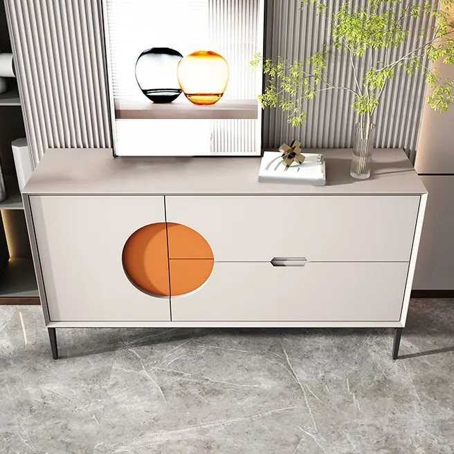 Strak Drawers Sideboard Table Engineered Wood Credenza Living Room 39l