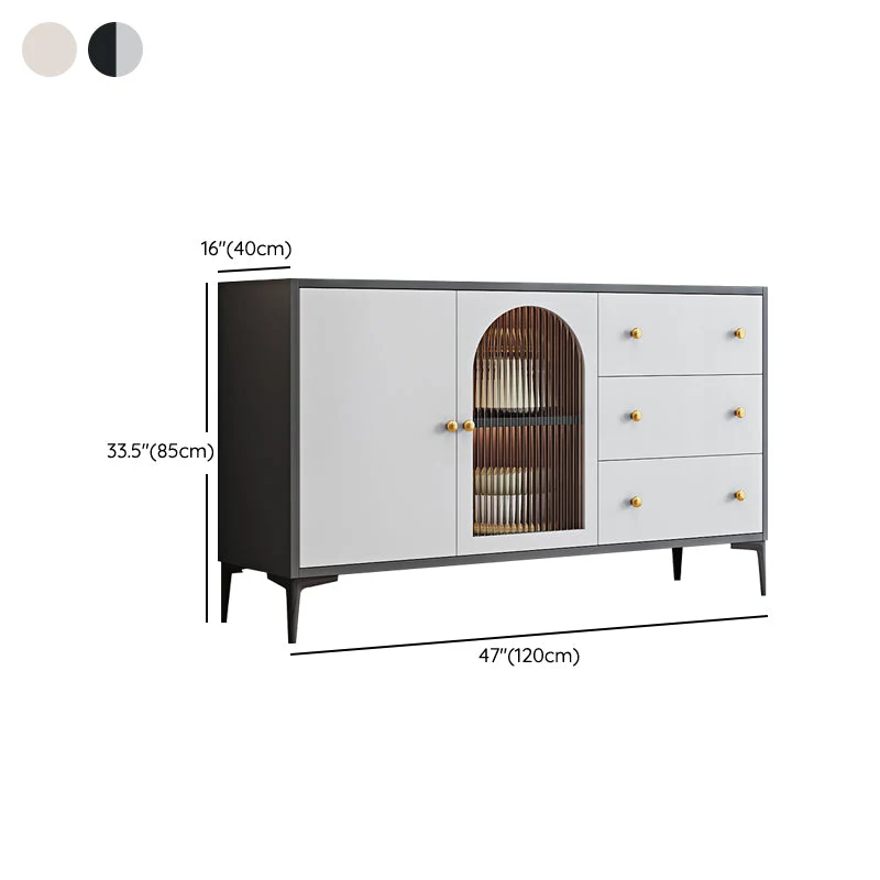 Strak Sideboard Cabinet Faux Wood Sideboard Table Doors Dining Room 24l
