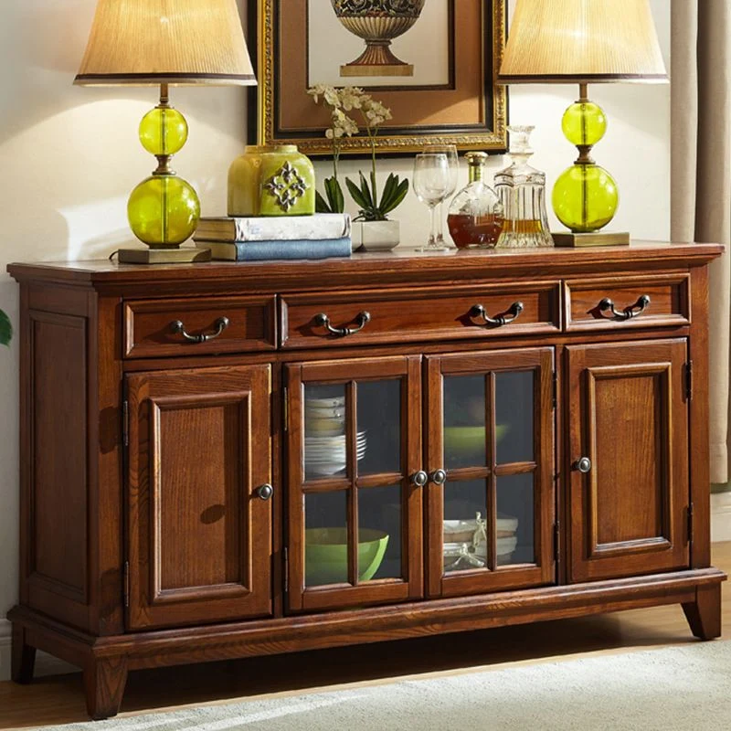 Strak Solid Wood Sideboard Table Brown Sideboard Door and Drawer Https