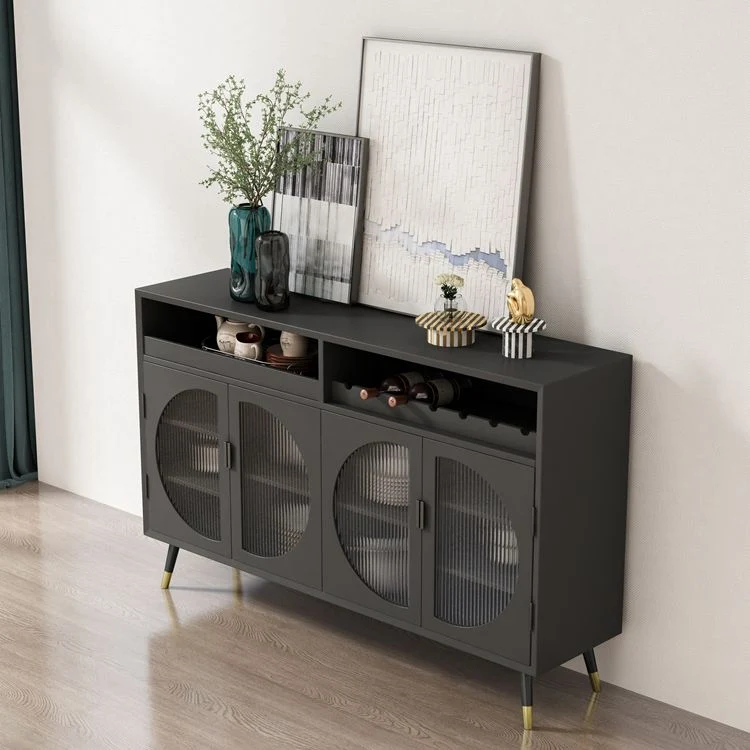 Strak Wood 39"H Sideboard Buffet Door Dining Room Buffet Server 47