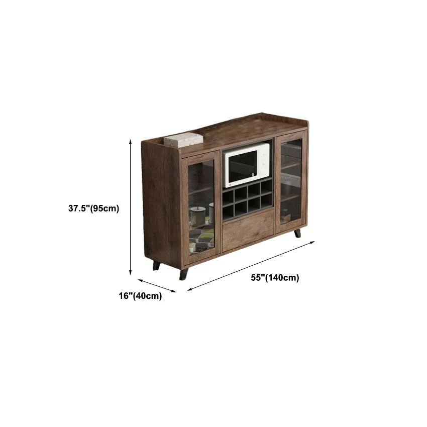 Taupe Contemporary Side Board Engineered Wood Sideboard Dining Room 24l