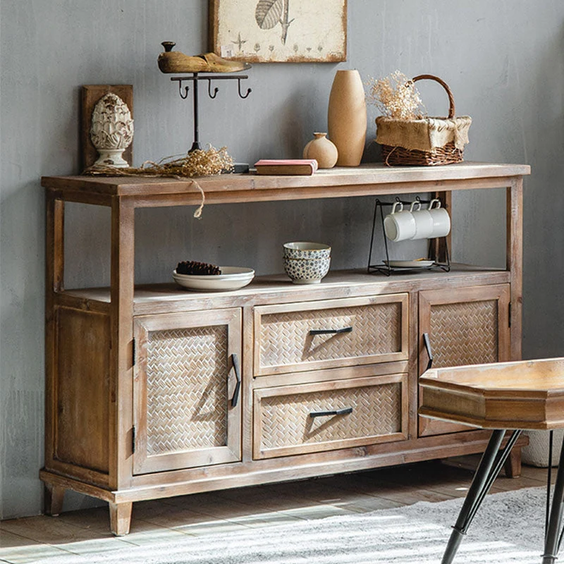 Traditional Hout Dining Server Open Storage Sideboard Dining Room Https