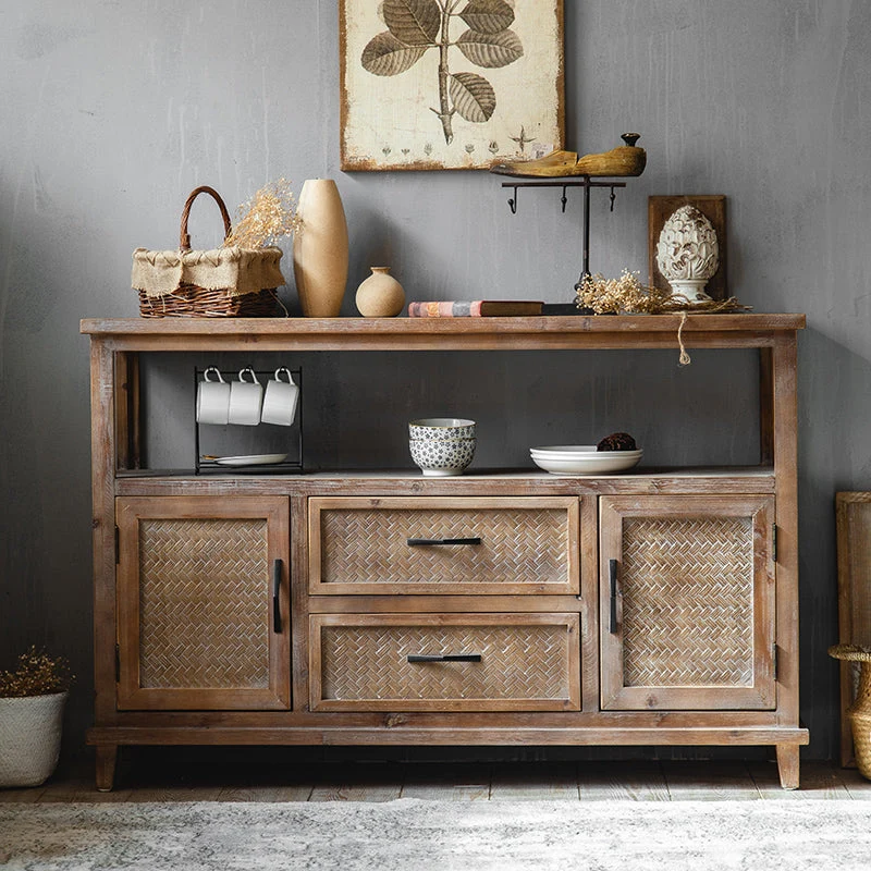 Traditional Natuurhout Dining Server Open Storage Sideboard Dining Room Https