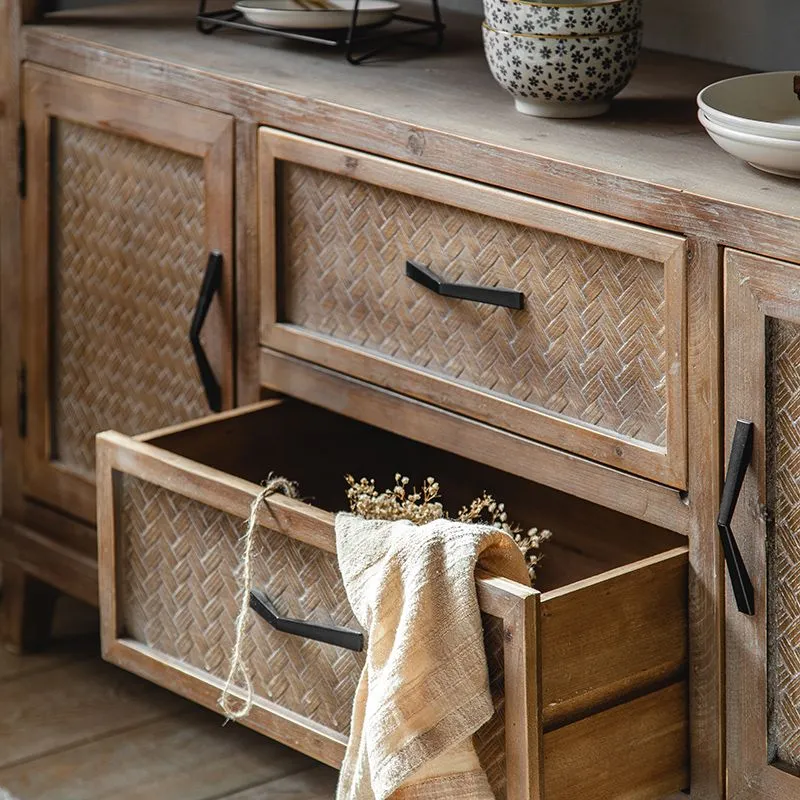 Traditional Natuurhout Dining Server Open Storage Sideboard Dining Room Https