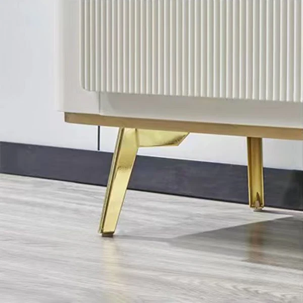 Uitbreidbaar Glam Side Board Faux Marble Sideboard Table Doors Dining Room 47l