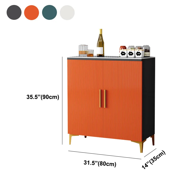 Uitbreidbaar Glam Style Buffet Sideboard Sintered Stone Top Sideboard Door 24l