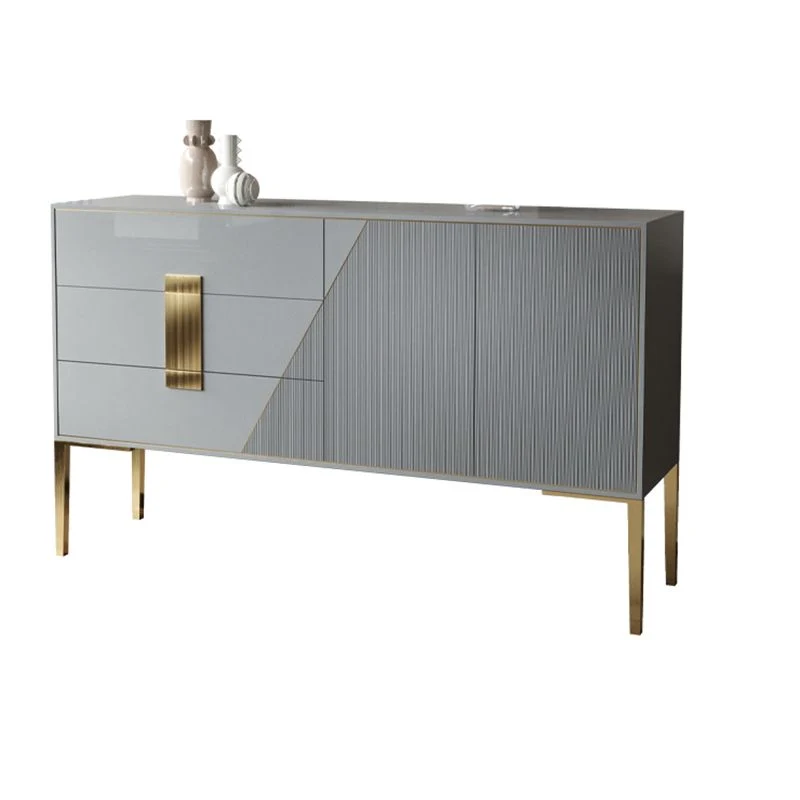 Uitbreidbaar Rectangle Home Sideboard Verfijnd Cabinet Drawers and Doors 47l