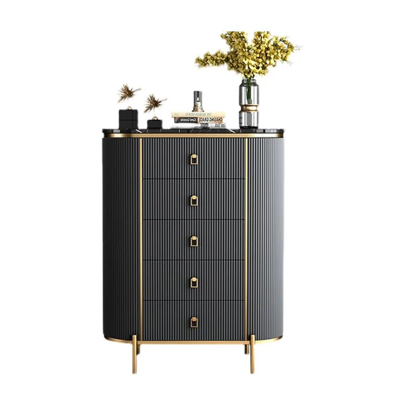 Uitbreidbaar Wood Dining Room Sideboard Cabinet Glam Buffet Server Cabinet Drawers Dark
