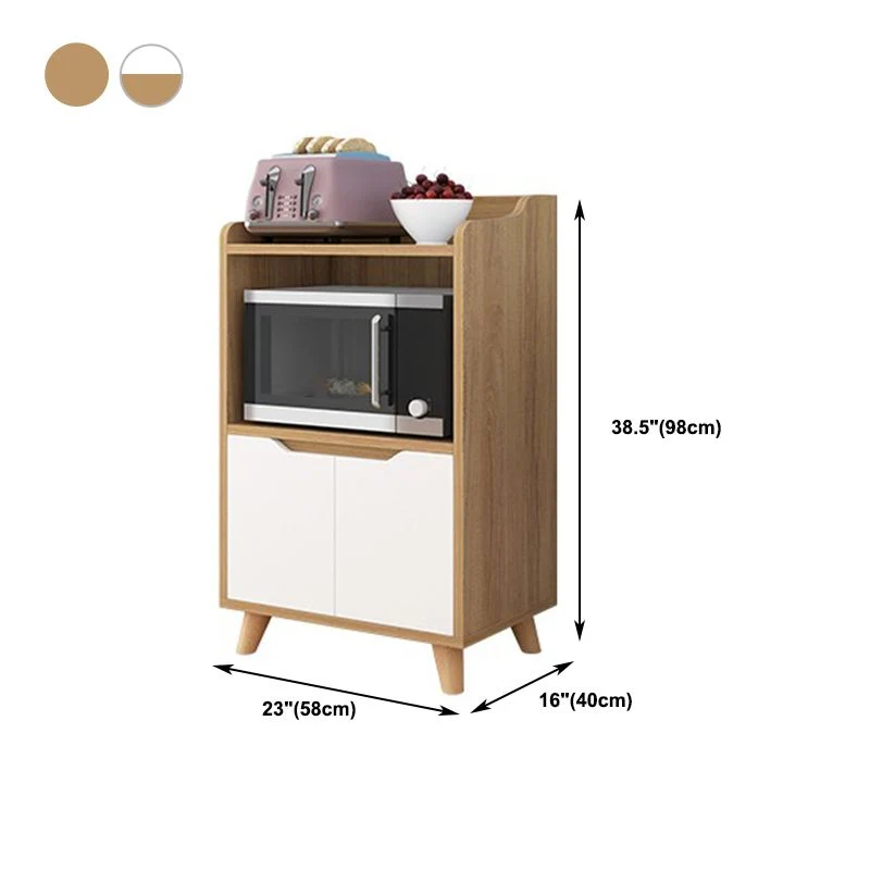Uitschuifbaar Contemporary Sideboard Wood Open Storage Dining Room Cabinets 19