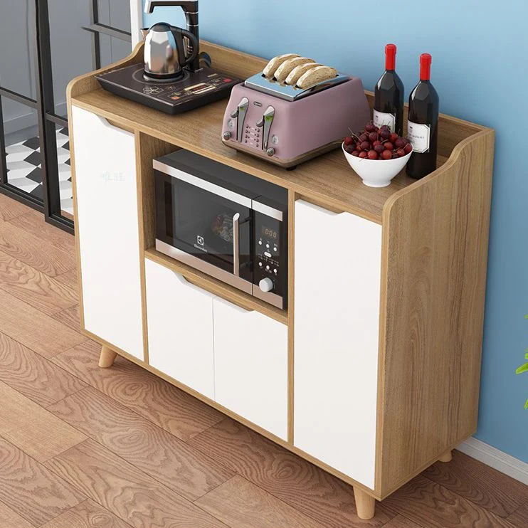 Uitschuifbaar Contemporary Sideboard Wood Open Storage Dining Room Cabinets 19