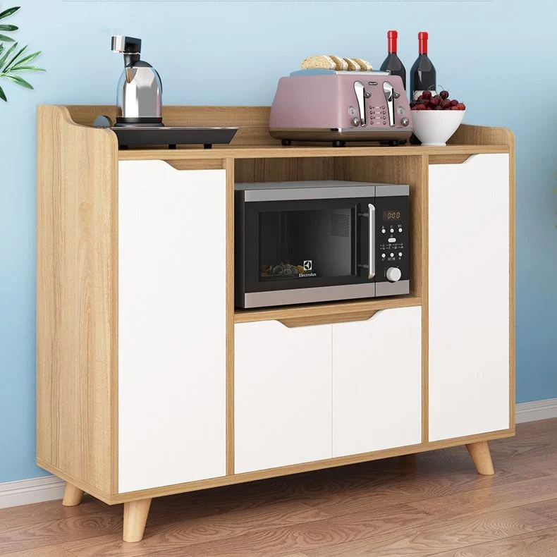 Uitschuifbaar Contemporary Sideboard Wood Open Storage Dining Room Cabinets 19