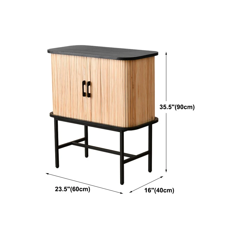 Uitschuifbaar Door Grenen Wood Sideboard Modern Buffet Server Cabinet Storage Dining Room 24l