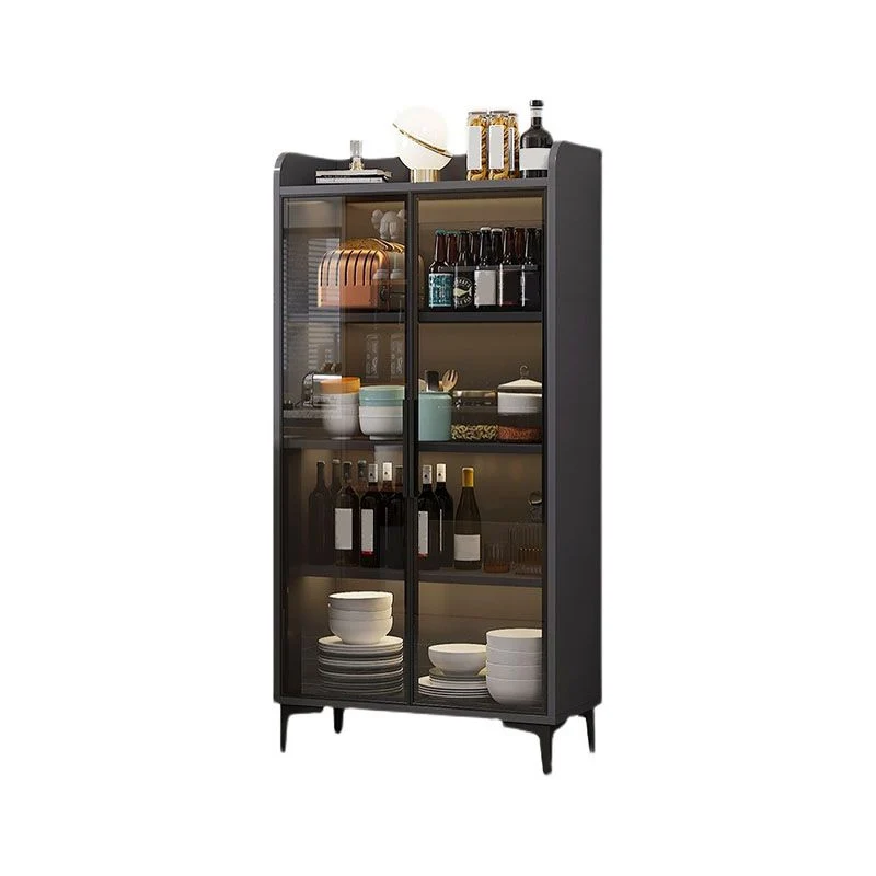 Uitschuifbaar Glazen Door Engineered Wood Sideboard Glam Side Board Dining Room 24l