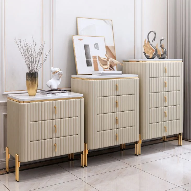 Uitschuifbaar Ivoor Sideboard Modern Stone Buffet Drawer Dining Room
