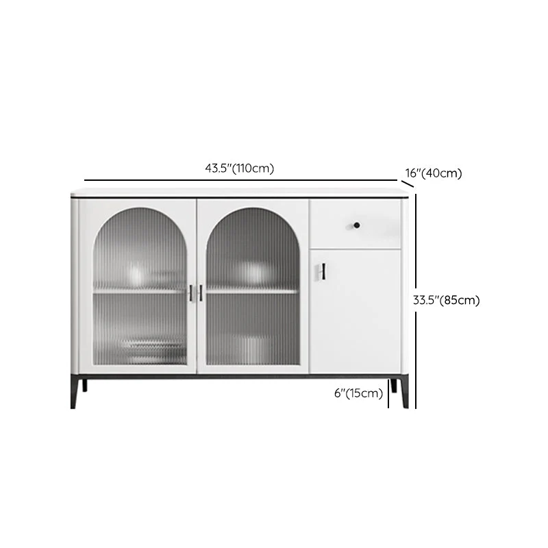 Uitschuifbaar Sintered Stone Sideboard Cabinet Chique Style Storage Sideboard 43l