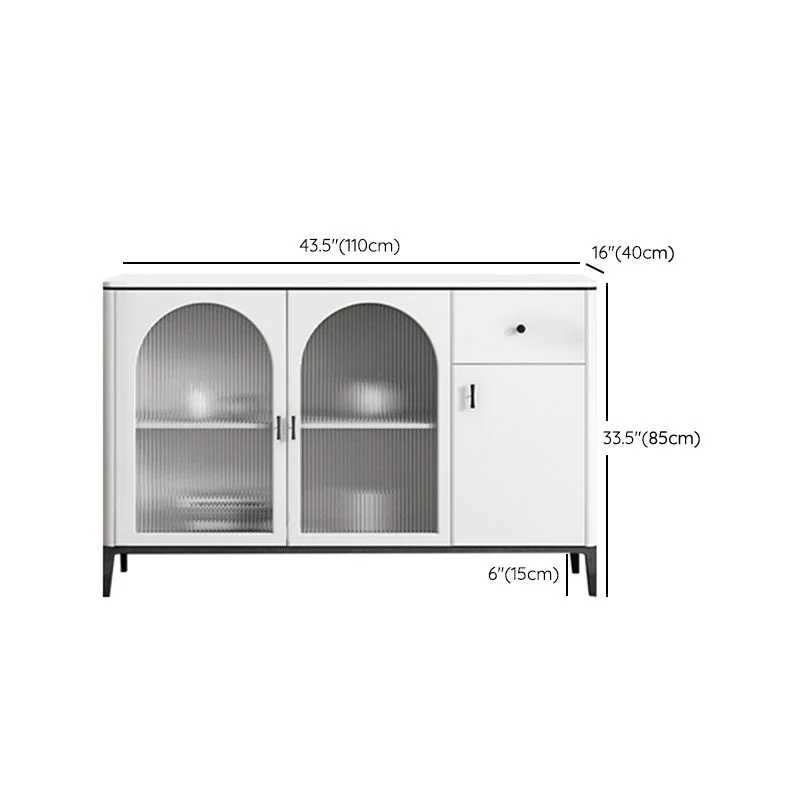 Uitschuifbaar Sintered Stone Sideboard Cabinet Chique Style Storage Sideboard 43l