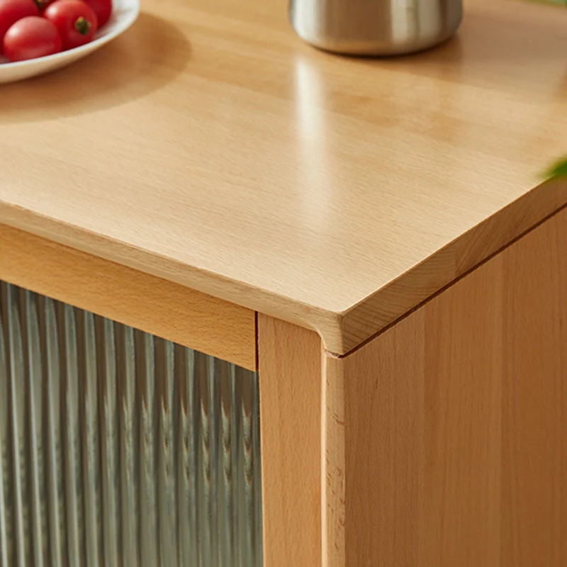 Uni Wood Glass Doors Contemporary Buffet Sideboard Cabinets 28l
