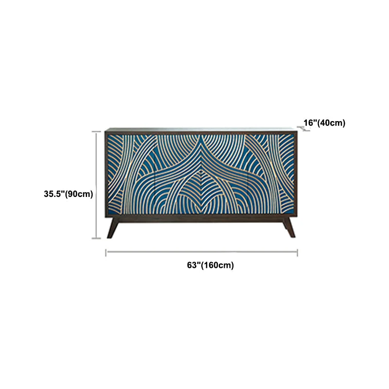 Uni Wood Sideboard Table Contemporary Sideboard Cabinet Kitchen 31l