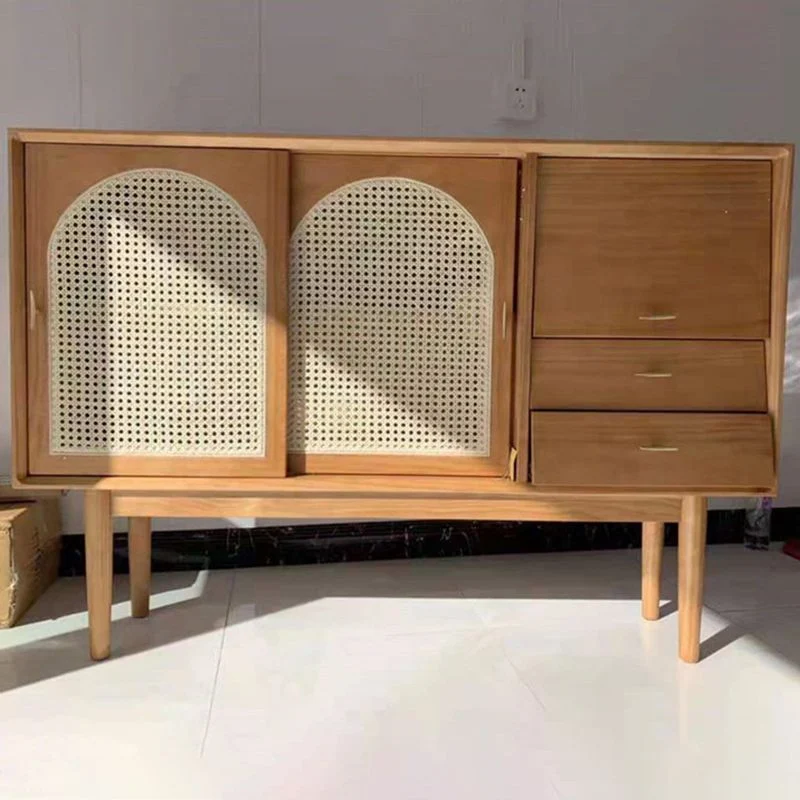 Wooden Sideboard Eigentijds Minimalist Home Buffet Drawers and Cabinets 51l