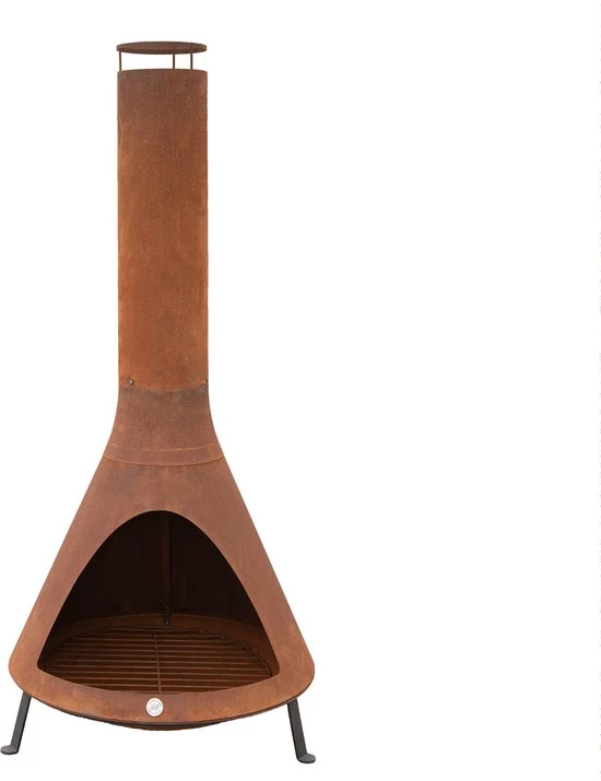 Westmann Stalen Terrashaard - Tuinhaard 160 cm - Cortenstaal