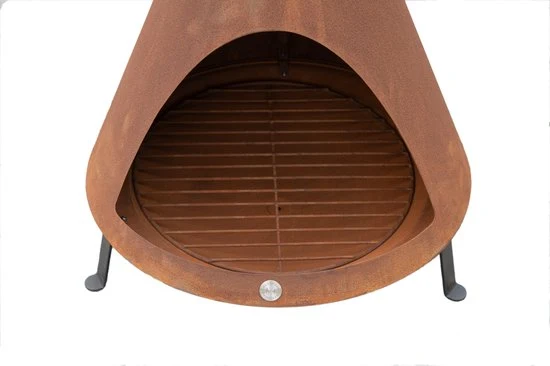 Westmann Stalen Terrashaard - Tuinhaard 160 cm - Cortenstaal