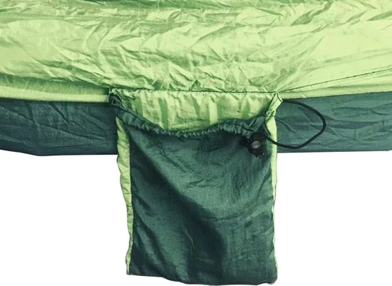 4gardenz® Outdoor Hangmat – Parachutestof – 270 cm – Compact & Sterk - Groen