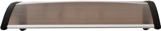 4goodz Deurluifel Afdak 80x120 cm - Overkapping polycarbonaat - Bruin