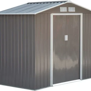 4goodz Gereedschapsschuur Metaal 127x213x185 cm - Grijs