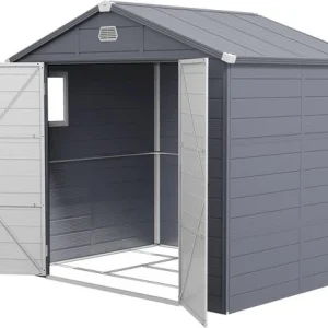 Gereedschapsschuur met ventilatieraam - kunststof met metaal - 190x240x228 cm