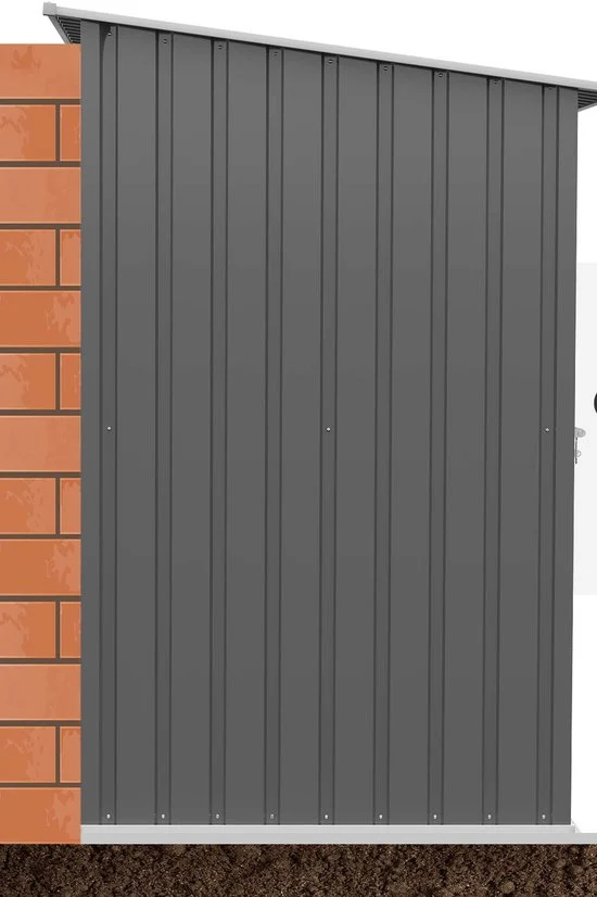 Gereedschapsschuur Metaal - 100x103x160 cm - Grijs