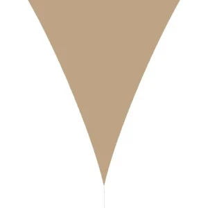 hanSe® Schaduwdoek Driehoek Gelijkbenig Waterdoorlatend 2,5x2,5x3,5 m Zand