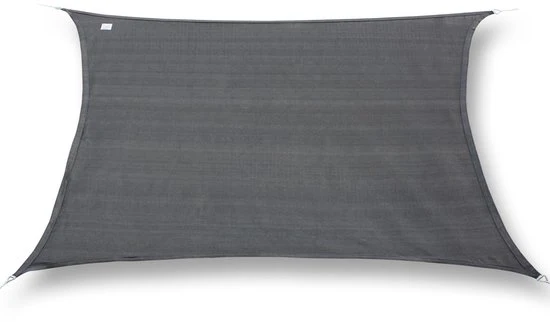 hanSe® Schaduwdoek Rechthoek Waterafstotend 3x4,5 m Zonnedoek Grijs
