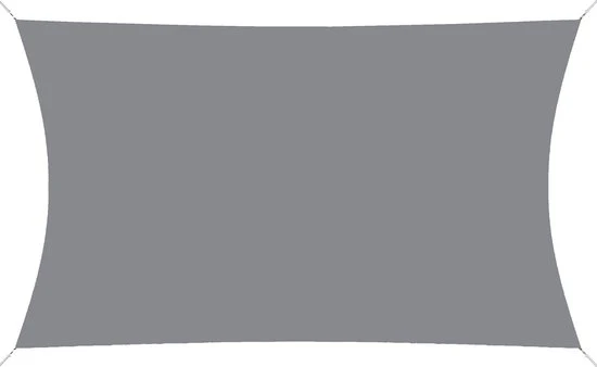 hanSe® Schaduwdoek Rechthoek Waterdoorlatend 5x7 m Lichtgrijs