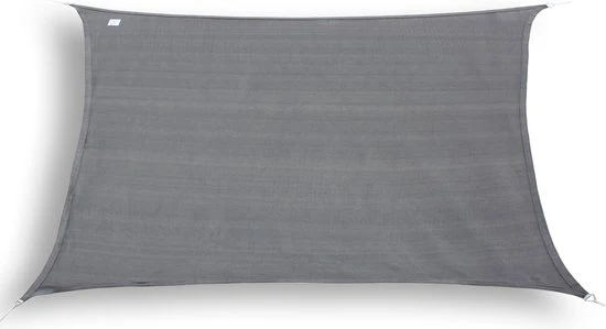 HanSe® Schaduwdoek Rechthoek Waterdoorlatend m - zonnedoek Grijs