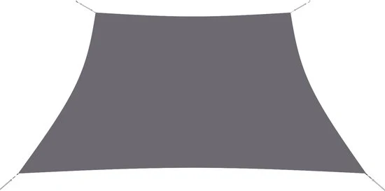 HanSe® Schaduwdoek Trapezium Waterdoorlatend 3-4x3 m Zonnedoek