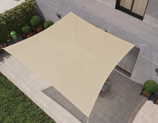 HanSe® Schaduwdoek Trapezium Waterdoorlatend m Zonnedoek