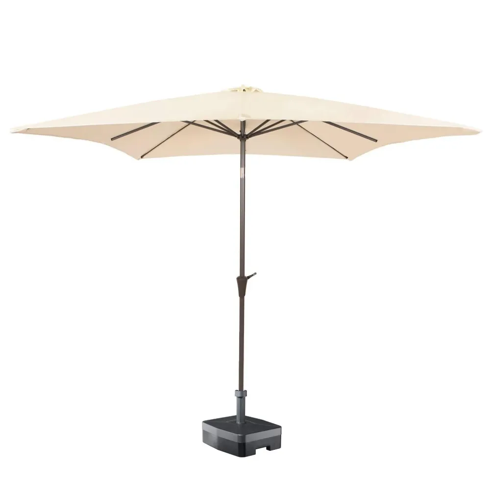 Kopu® Altea Parasol Vierkant 230x230cm Windvanger Creme