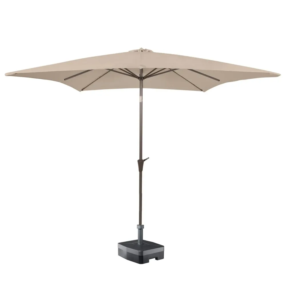 Kopu® Altea Parasol Vierkant 230x230cm Windvanger Taupe