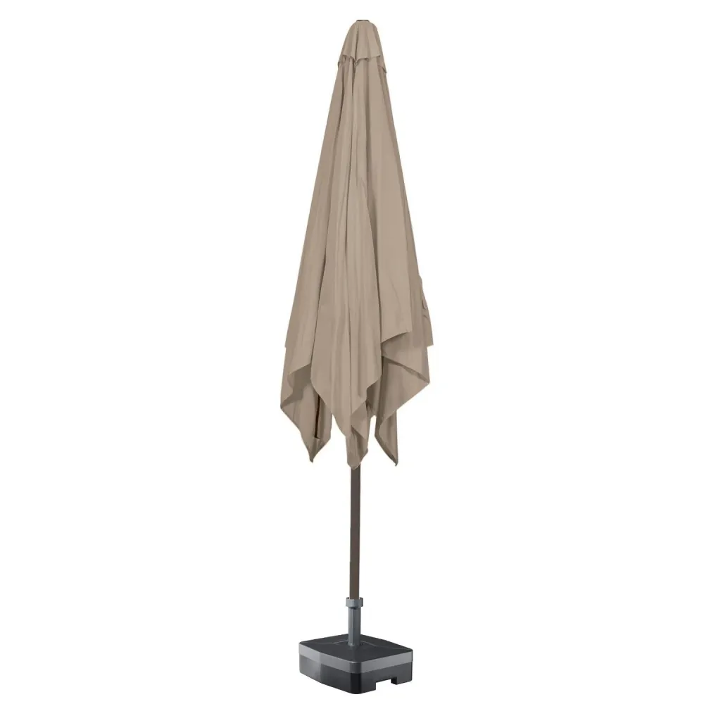 Kopu® Altea Parasol Vierkant 230x230cm Windvanger Taupe