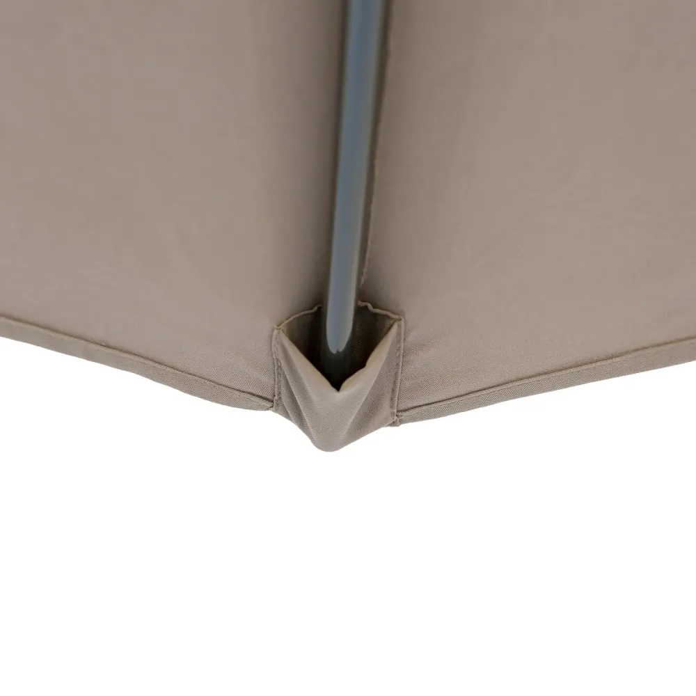 Kopu® Altea Parasol Vierkant 230x230cm Windvanger Taupe