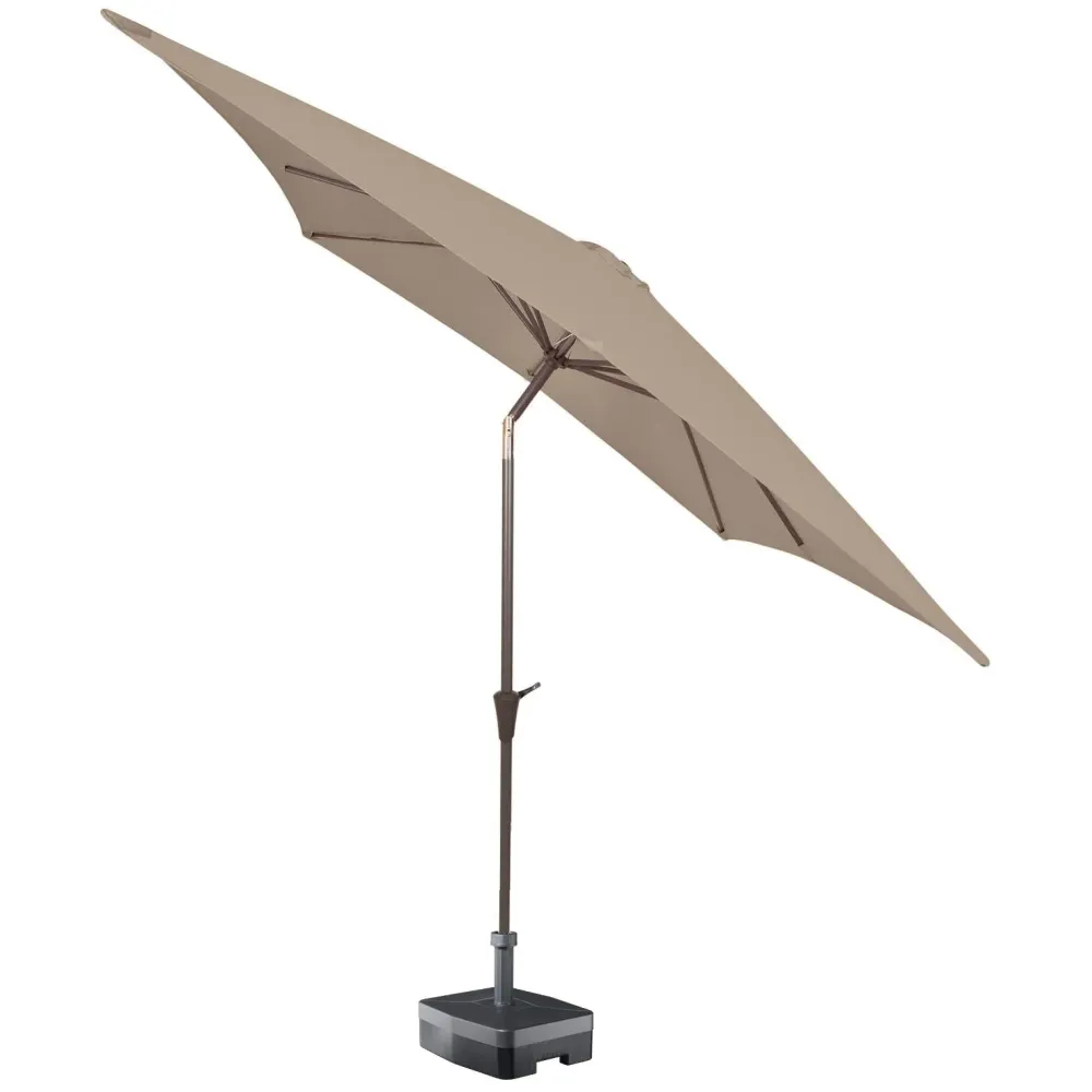 Kopu® Altea Parasolset Vierkant 230x230 cm met Hoes - Taupe