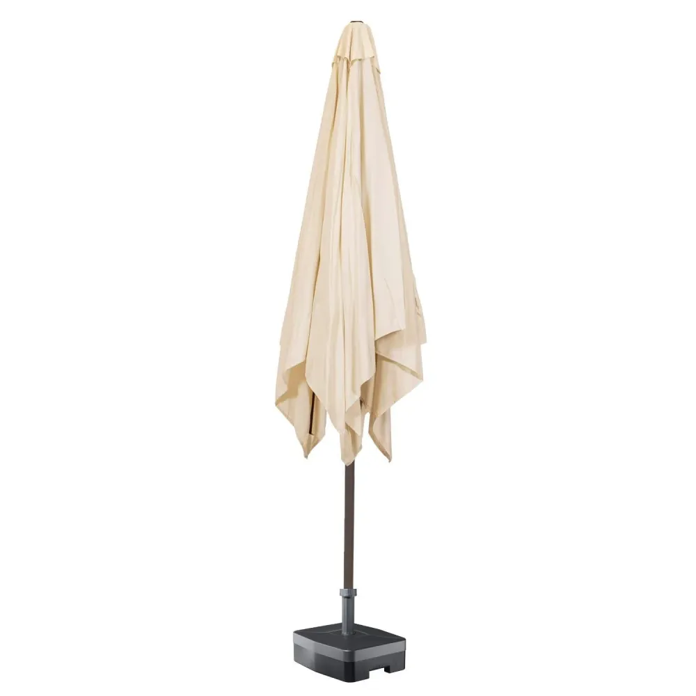 Kopu® Altea Parasolset Vierkant 230x230 cm met Voet - Creme
