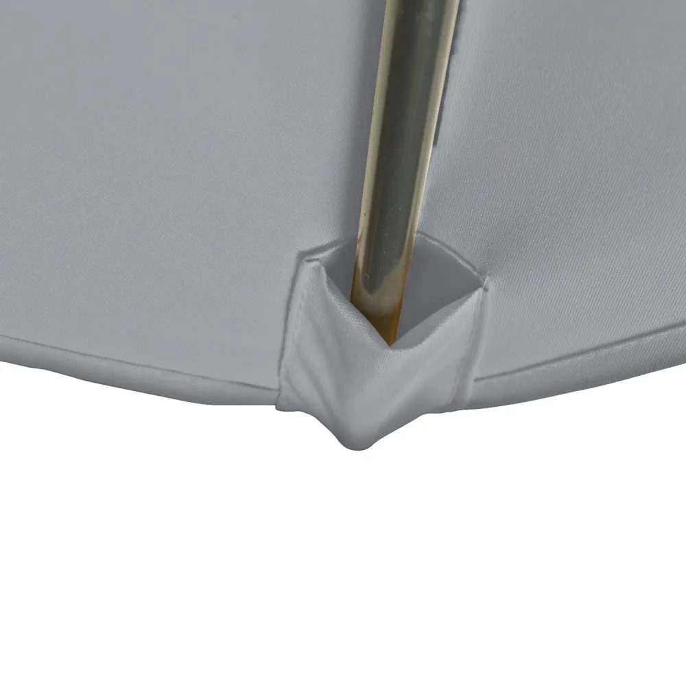 Kopu® Bilbao Parasol Rechthoekig 150x250 cm met Knikarm - Lichtgrijs