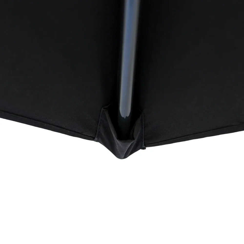 Kopu® Bilbao Parasol Rechthoekig 150x250 cm met Knikarm - Zwart